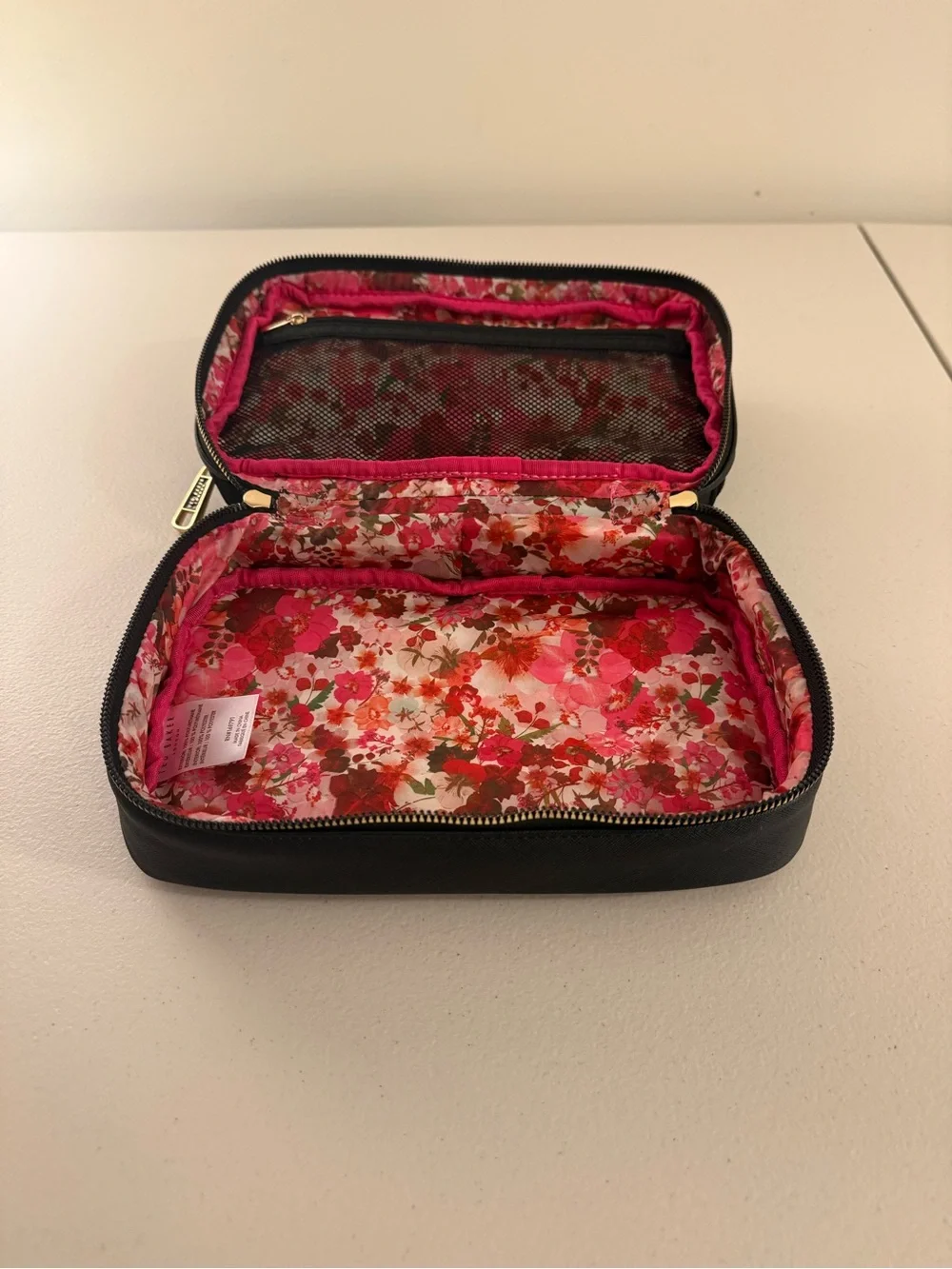 Ted Baker London Black Puffy Toiletry/Cosmetic Bag - *NWT*